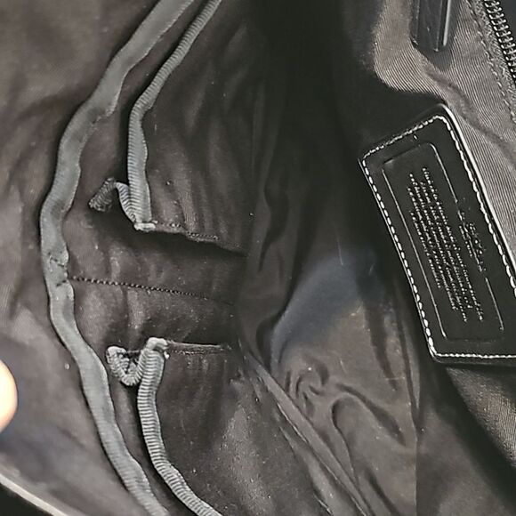 COACH HERITAGE WEB LEATHER MESSENGER  F70556 - Picture 6 of 13